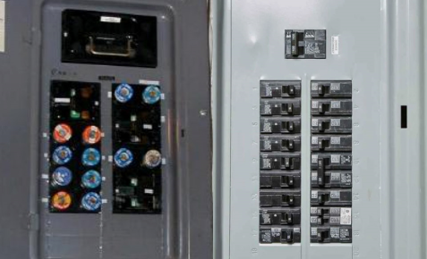 old glass fuse electrical panel