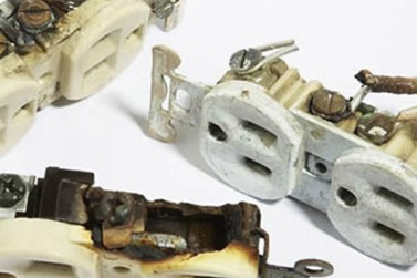 burnt-out duplex plugs