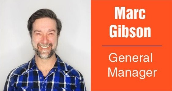 Marc Gibson, new general manager