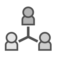 collaboration networking icon
