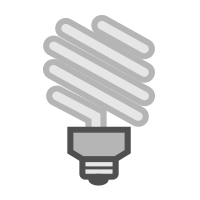 cfl lightbulb icon