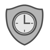 shield with clock icon