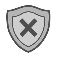 shield with x icon