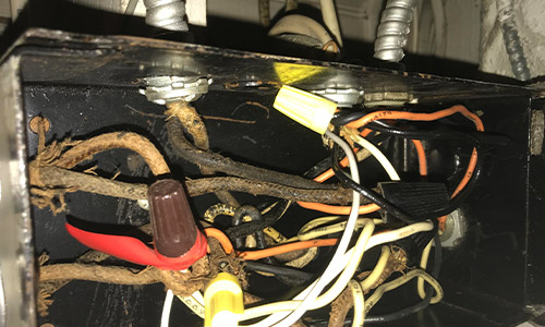 old electrical wiring