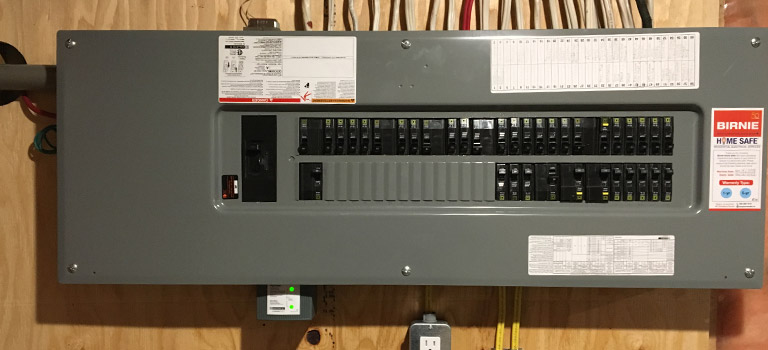 surge protector on electrical panel